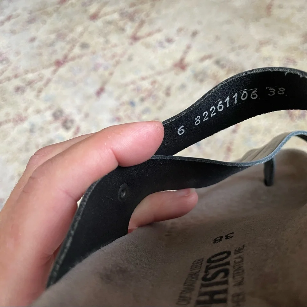 Mephisto women’s Helen gray thong sandal 38 US 8 - Picture 5 of 5